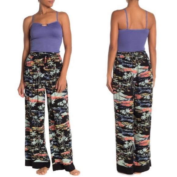 FREE PEOPLE Blue Lagoon Pant in Black Combo - Picture 2 of 12